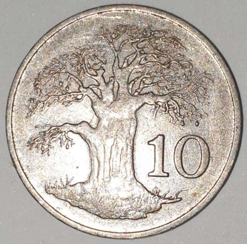 1988 - 10 CENT COIN - ZIMBABWE - (Copper-Nickel)